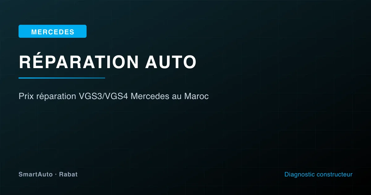 Diagnostic et réparation Mercedes à Rabat par SmartAuto — atelier Agdal Hay Riad